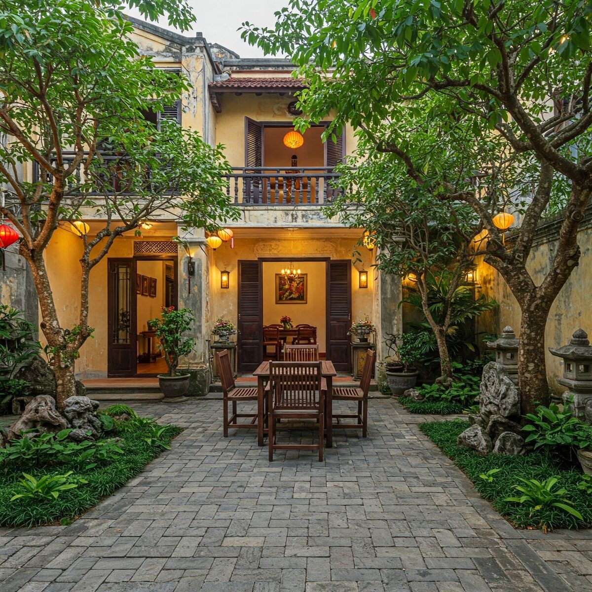 Courtyard Patio & Lighting